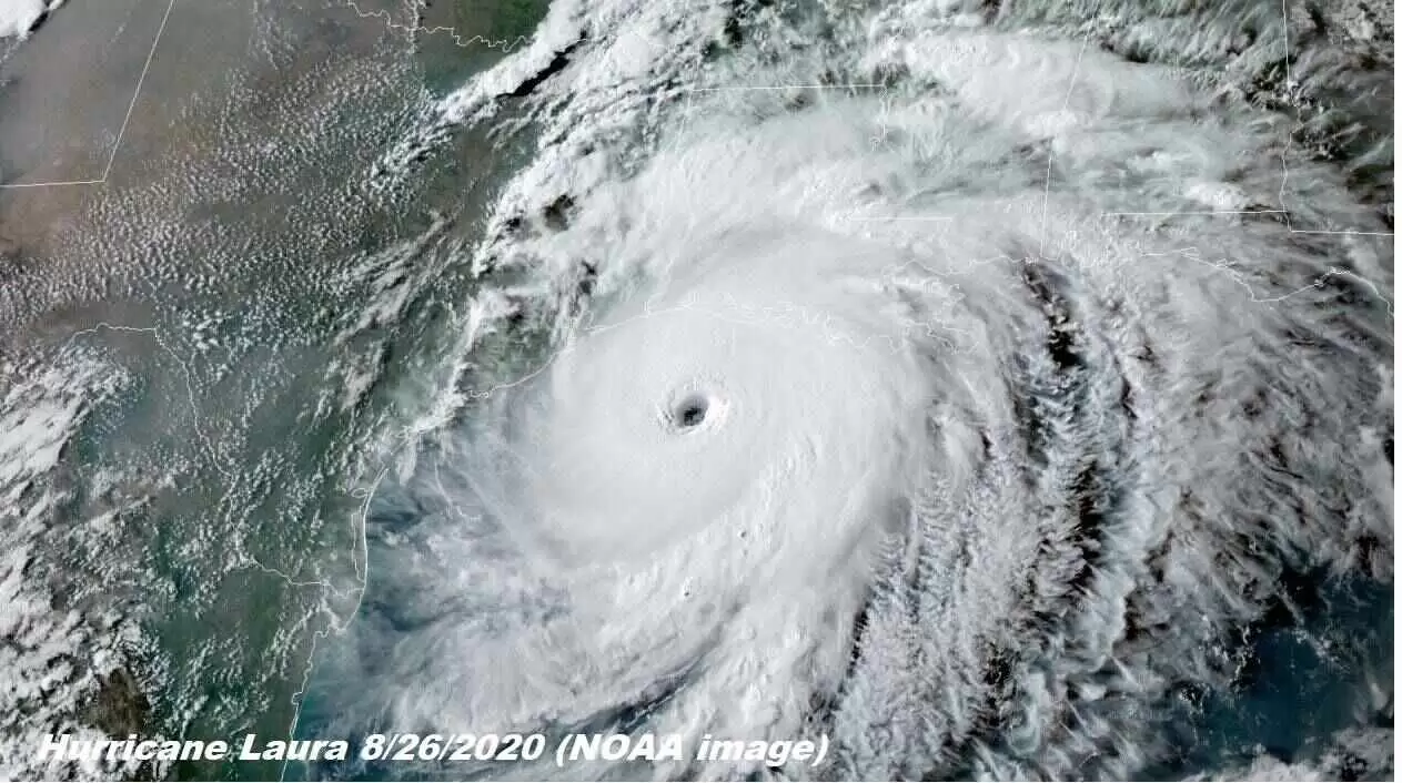 Hurricane Laura 8/26/2020 (NOAA image)