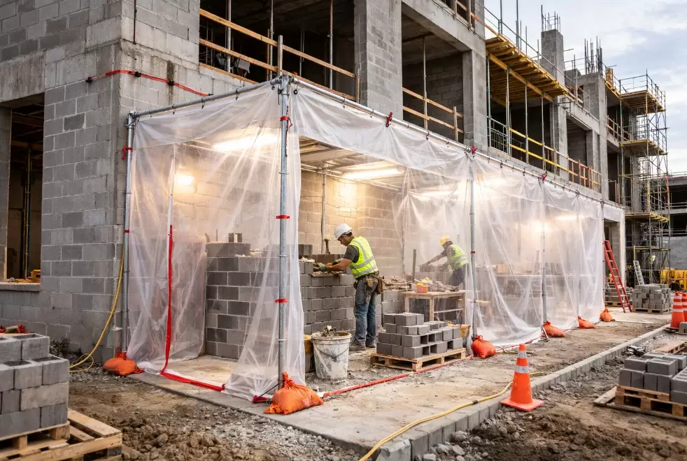 Industrial Tarps deliver protection and cost savings for many heavy duty applications 