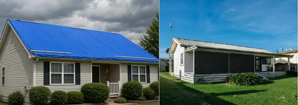 Strom Tarps Provide Protection for Severe Weather