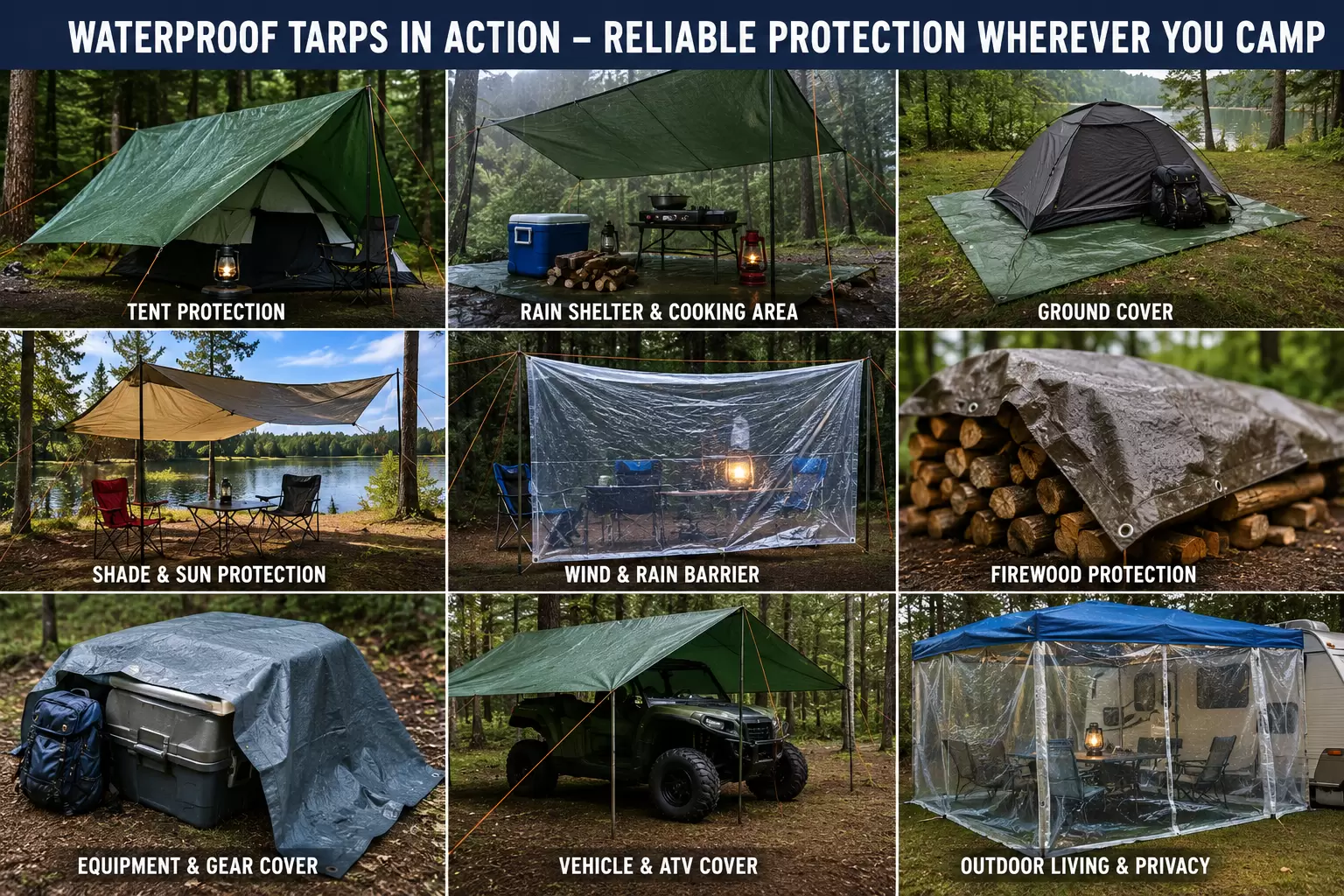 Waterproof Tarps for Camping make any Outing More Protected and Relaxed